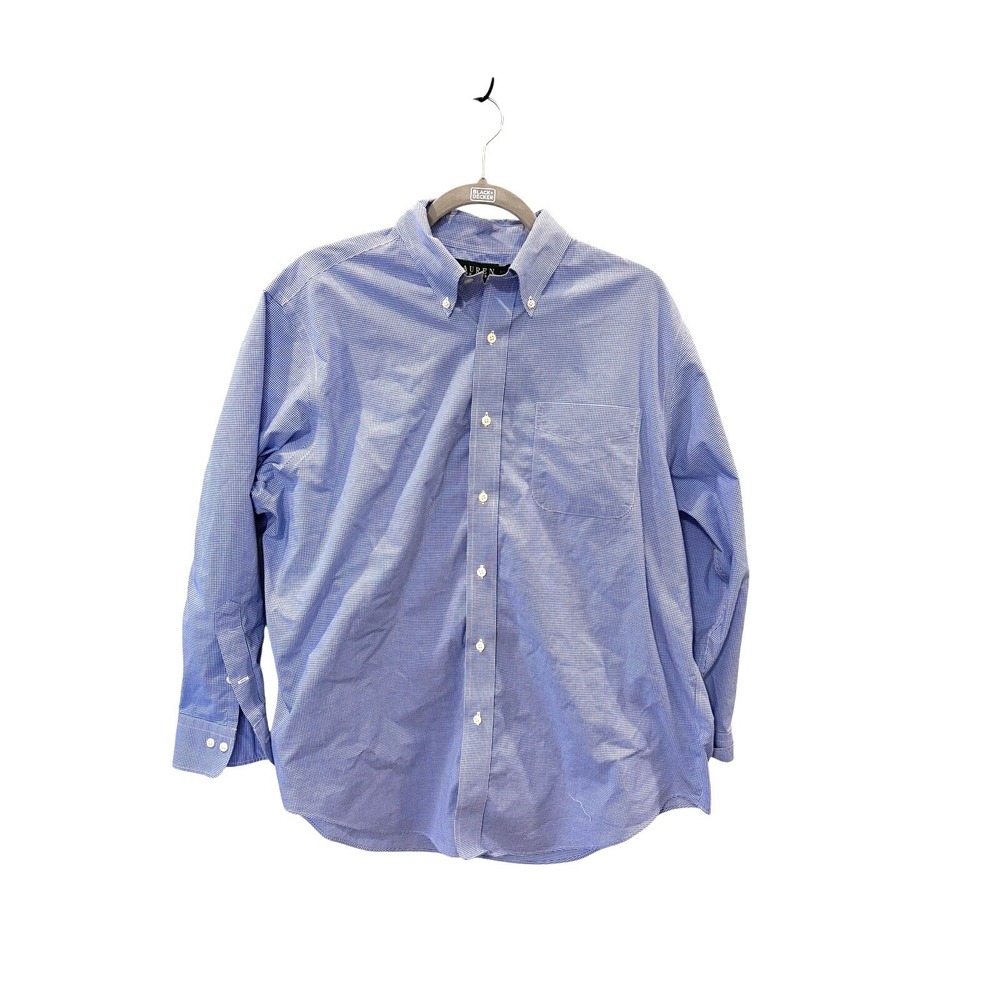 Lauren Ralph Lauren Non-Iron Dress Shirt | 16.5 / 32-33 | Blue Gingham 🔵